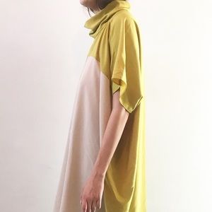 Vintage Free sized color block tunic